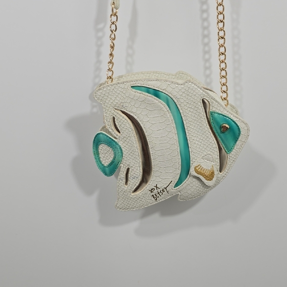 {Betsey Johnson} "Plenty of Fish in the Seas" Crossbody Bag - Picture 4 of 17